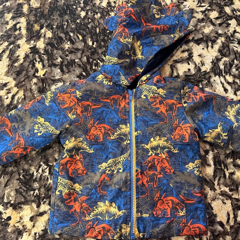 Dinosaur fleece lined jacket